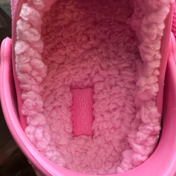 Crocs Kids' Classic Lined Clogs - Pink - Picture 5 of 8
